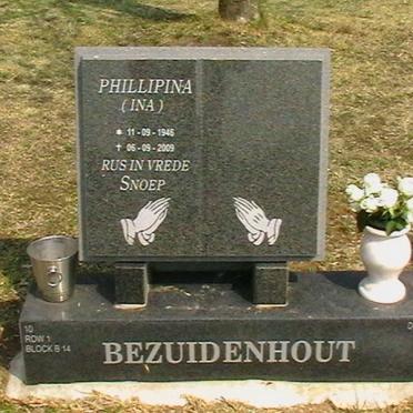 BEZUIDENHOUT Phillipina 1946-2009