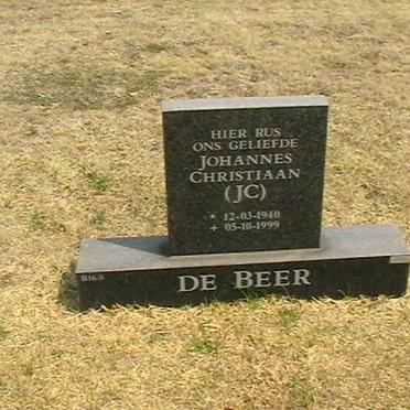 BEER  Johannes Christiaan, de 1940-1999