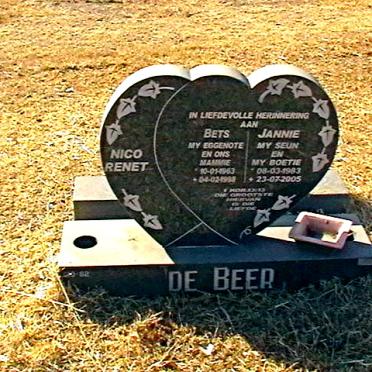 BEER Bets, de 1963-1993 :: DE BEER Jannie 1983-2005