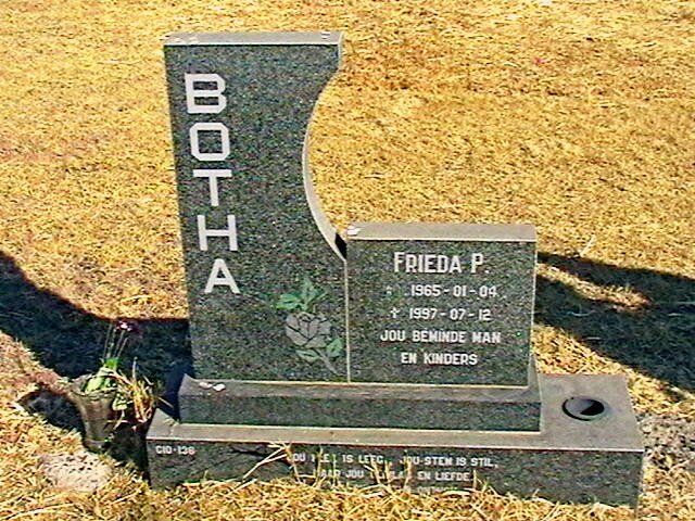 BOTHA Frieda P. 1965-1997