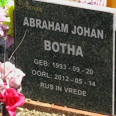BOTHA Abraham Johan 1993-2012