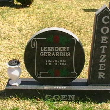 COETZER Leendert Gerardus 1914-2004