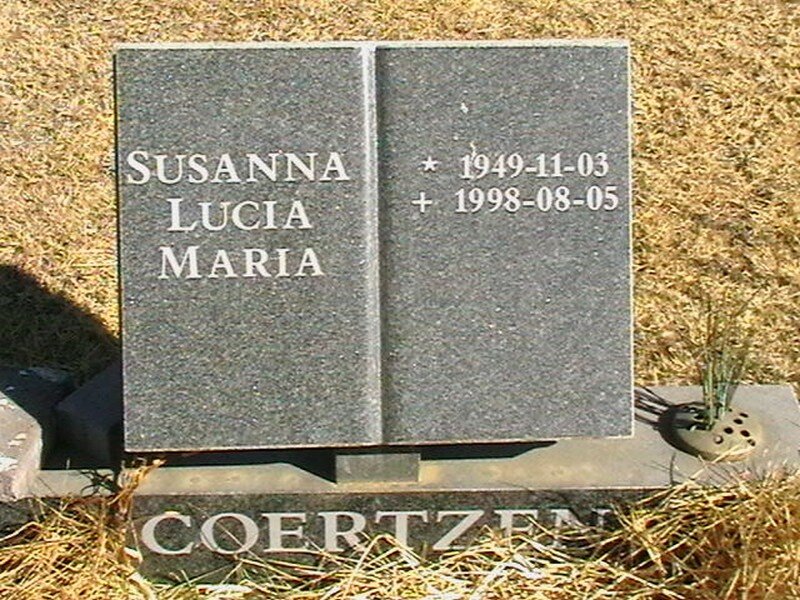 COERTZEN Susanna Lucia Maria 1949-1998