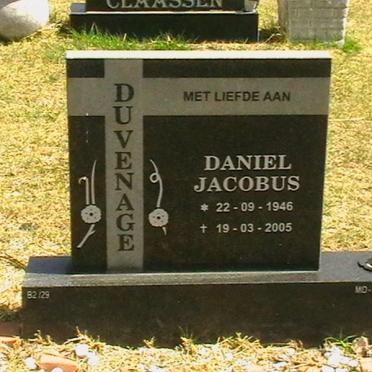 DUVENAGE Daniel Jacobus 1946-2005