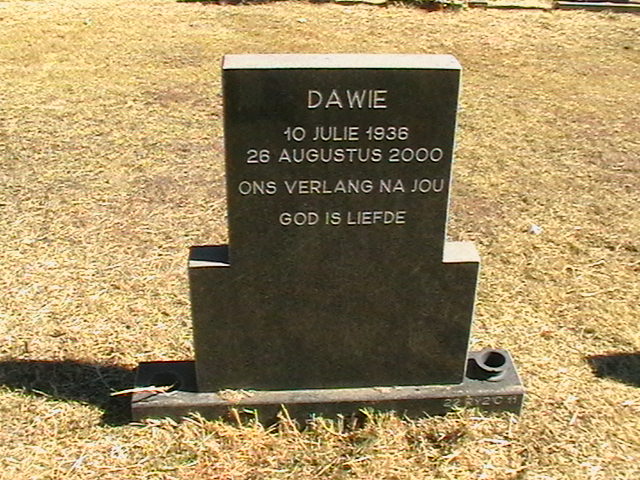 DIRKS Dawie 1936-2000
