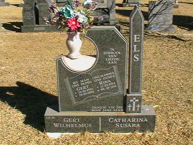 ELS Gert Wilhelmus 1954-2000 &amp; Catharina Susara 1954-2011
