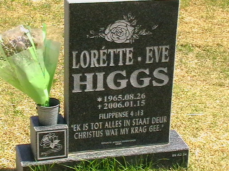 HIGGS Lorétte-Eve 1965-2006