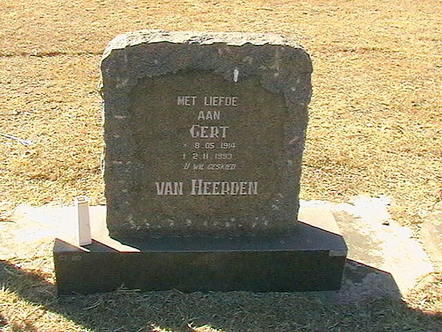 HEERDEN Gert, van 1914-1993
