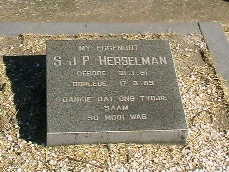 HERSELMAN S.J.P. 1961-1989
