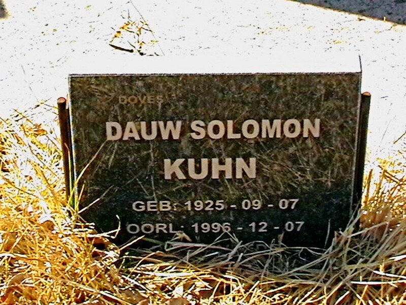 KUHN Dauw Solomon 1925-1996