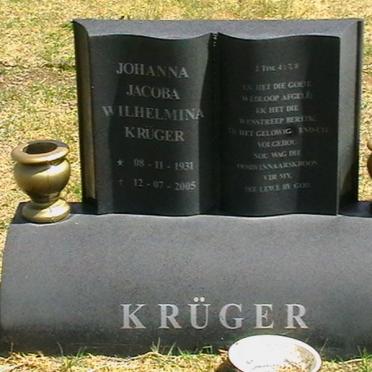 KRÜGER Johanna Jacoba Wilhelmina 1931-2005