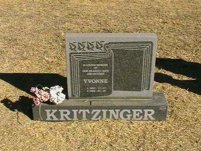 KRITZINGER Yvonne 1943-2000
