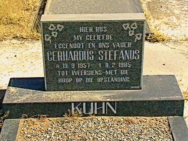 KUHN Gerhardus Stefanus 1957-1985