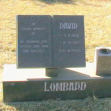 LOMBARD David 1956-1993