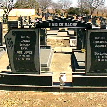 LABUSCHAGNE Leonardus Johannes 1914-1982 &amp; Jacoba Johanna Maria 1913-1992