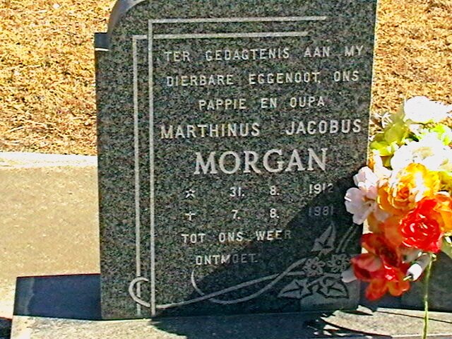 MORGAN Marthinus Jacobus 1912-1981