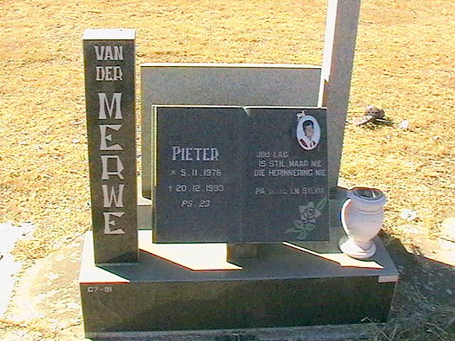 MERWE Pieter, van der 1976-1993