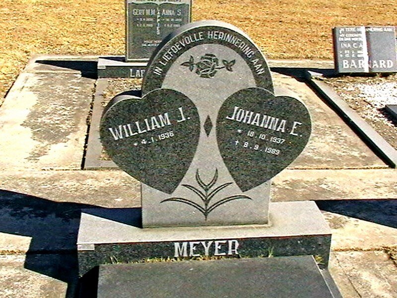 MEYER William L. 1936- &amp; Johanna E. 1937-1989