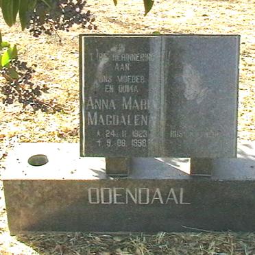 ODENDAAL Anna Maria Magdalena 1923-1998