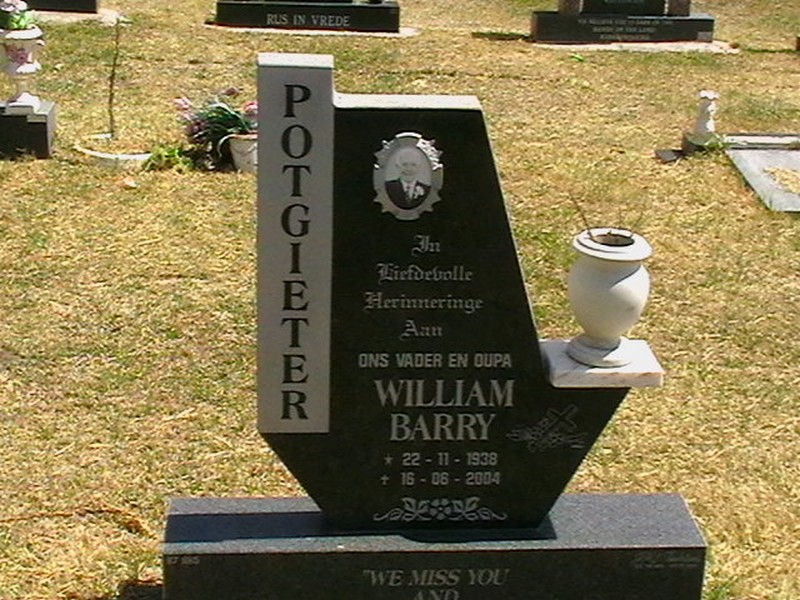 POTGIETER William Barry 1938-2004