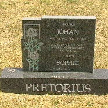 PRETORIUS Johan 1960-2002 &amp; Sophie 1957-
