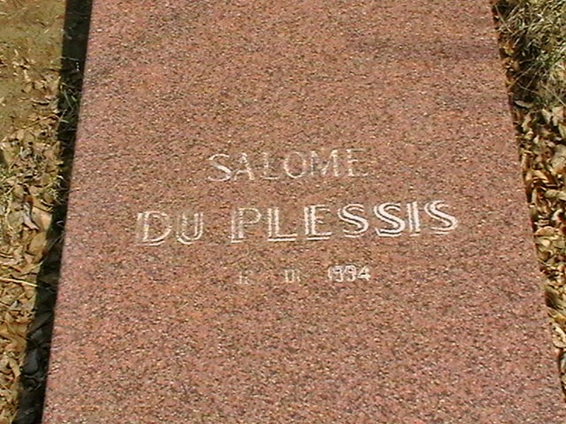 PLESSIS Salome, du 1994-1994