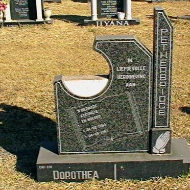 PETHERBRIDGE Dorothea 1954-1997