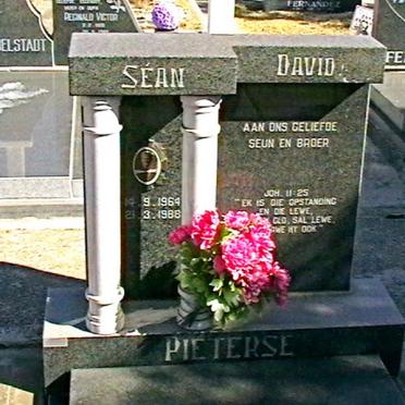 PIETERSE Séan David 1964-1986