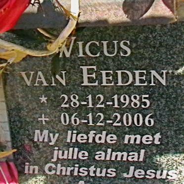 EEDEN Wicus, van 1985-2006