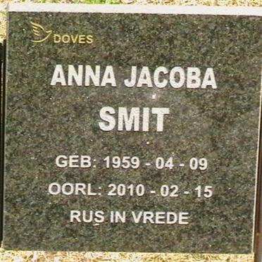 SMIT Anna Jacoba 1959-2010