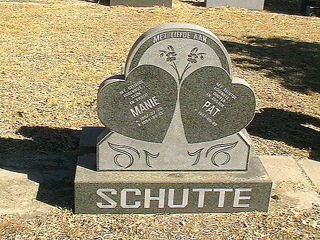 SCHUTTE Manie 1957-1994 &amp; Pat 1957-