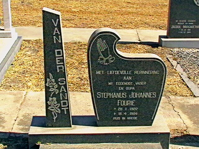 SANDT Stephanus Johannes Fourie, van der 1922-1984
