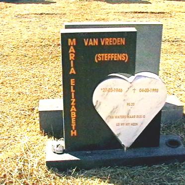 VREDEN Maria Elizabeth nee STEFFENS, van 1946-1998