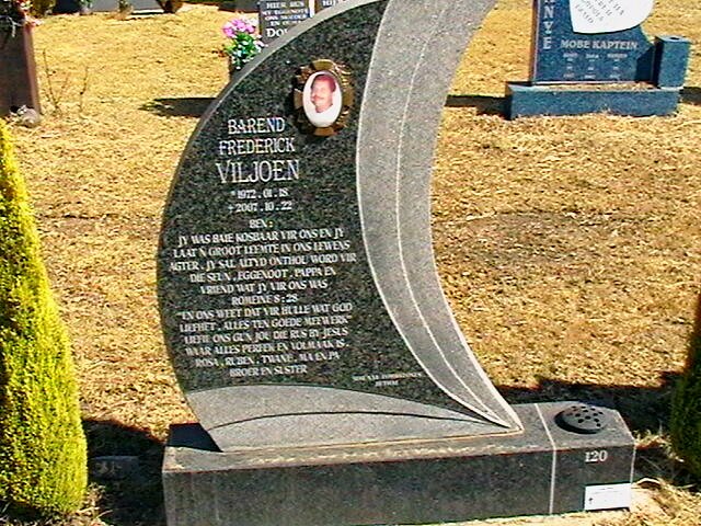 VILJOEN Barend Frederick 1972-2007