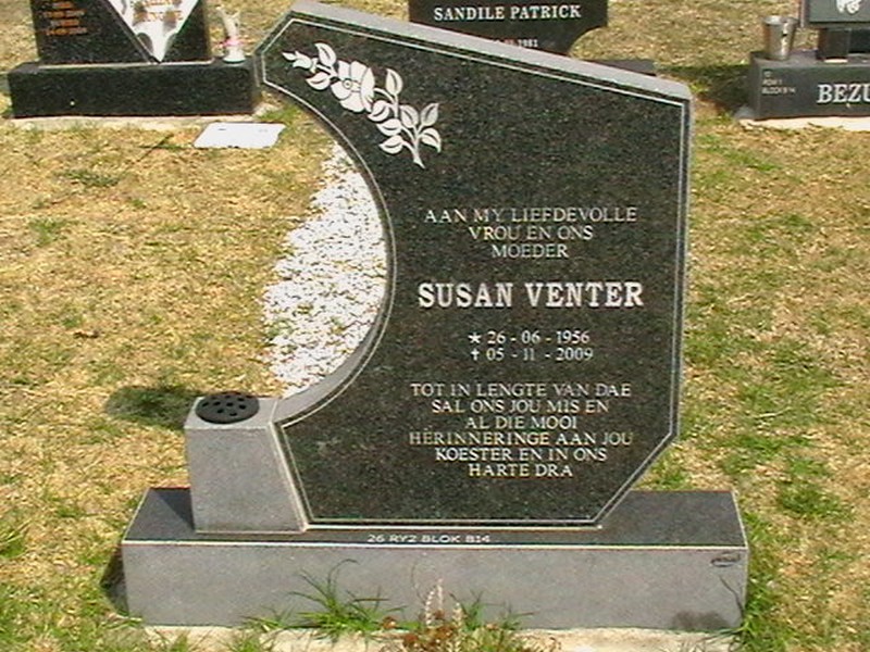 VENTER Susan 1956-2009
