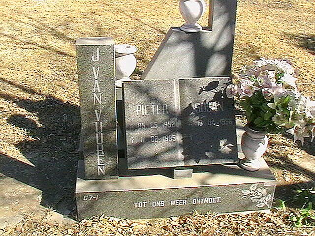 VUUREN Pieter, J van 1952-1995