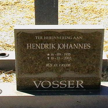 VOSSER Hendrik Johannes 1955-2002