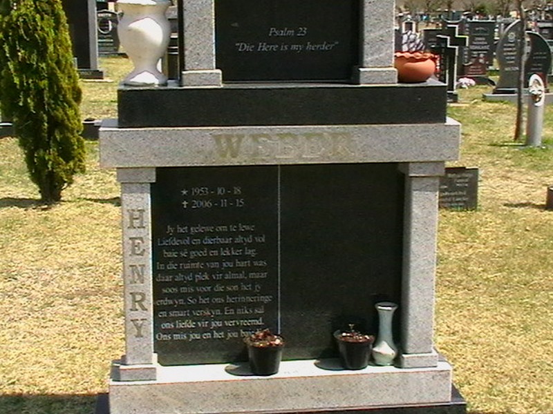 WEBER Henry 1953-2006