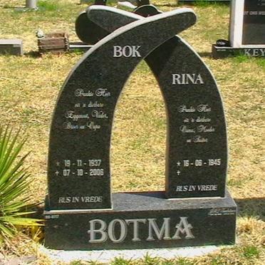 BOTMA Bok 1937-2006 &amp; Rina 1945-
