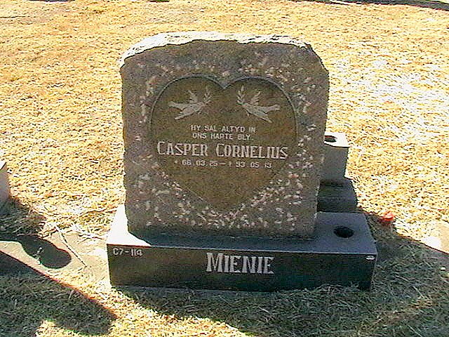 MIENIE Casper Cornelius 1966-1993