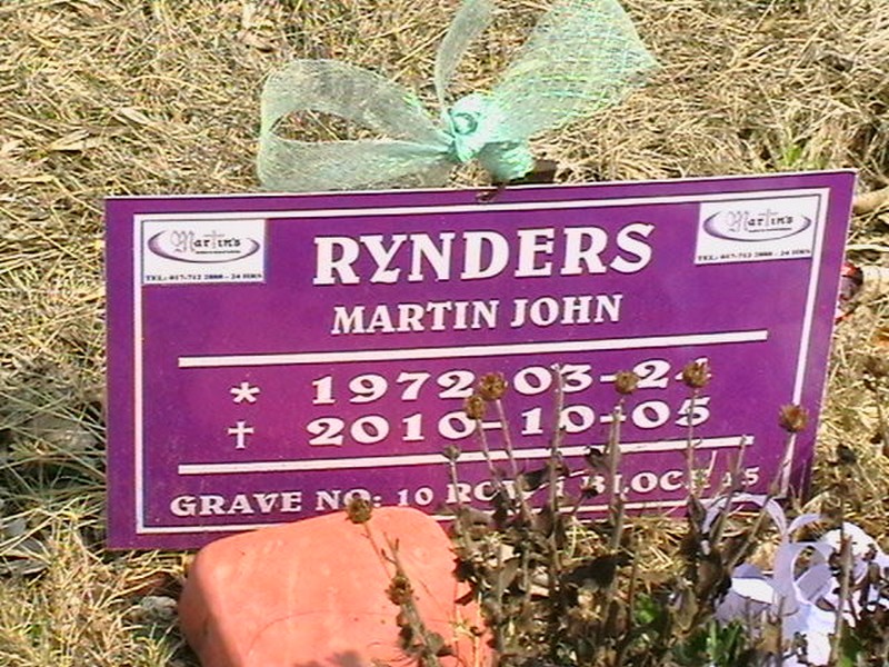 RYNDERS Martin John 1972-2010
