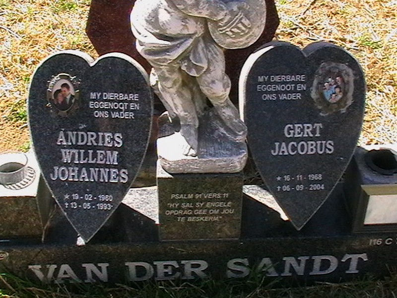 SANDT Andries Willem Johannes, van der 1960-1993 :: VAN DER SANDT Gert Jacobus 1968-2004