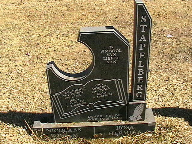 STAPELBERG Nicolaas Willem 1919-2000 &amp; Rosa Hermina 1922-