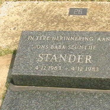 STANDER Baba 1983-1983