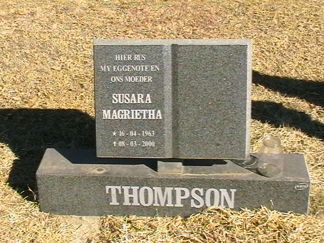 THOMPSON Susara Magrietha 1963-2000