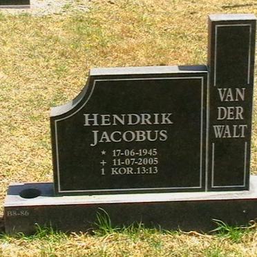 WALT Hendrik Jacobus, van der 1945-2005