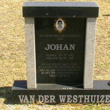 WESTHUIZEN Johan, van der 1982-2006