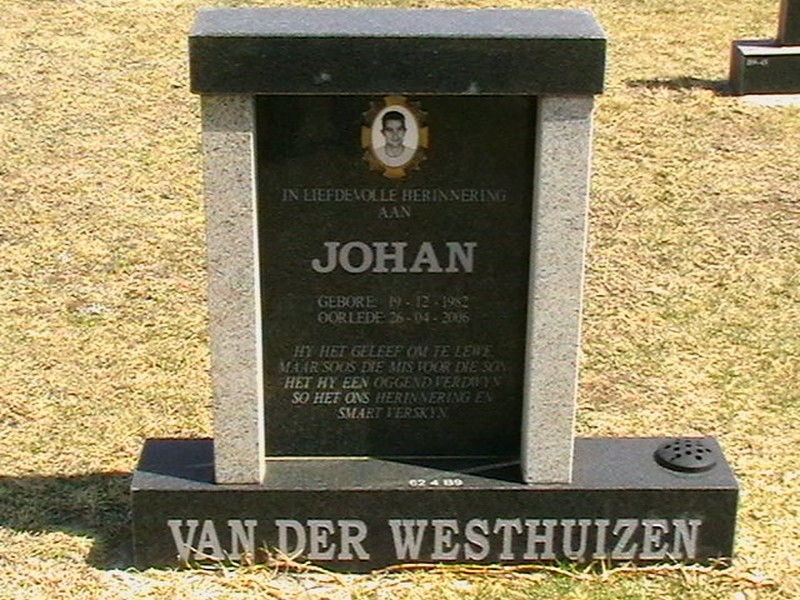 WESTHUIZEN Johan, van der 1982-2006