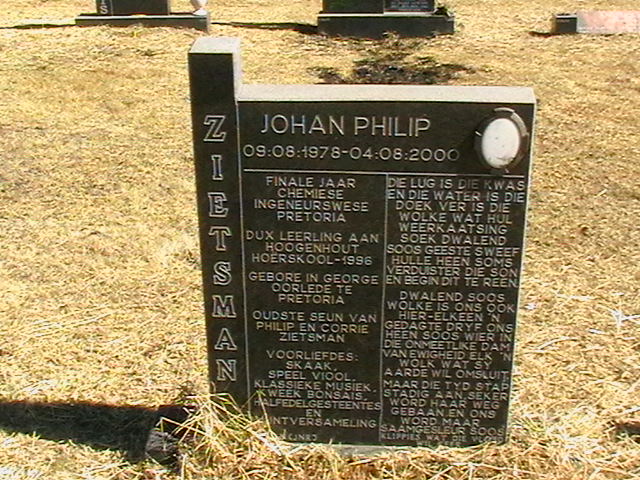 ZIETSMAN Johan Philip 1976-2000