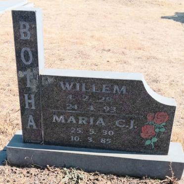 BOTHA Willem 1929-1993 & Maria C.J. 1930-1985